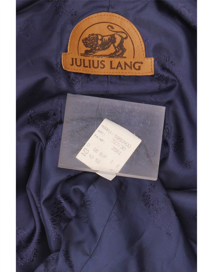 Julius Lang Mens Waistcoat IT 52 Large Multicoloured Patchwork Viscose