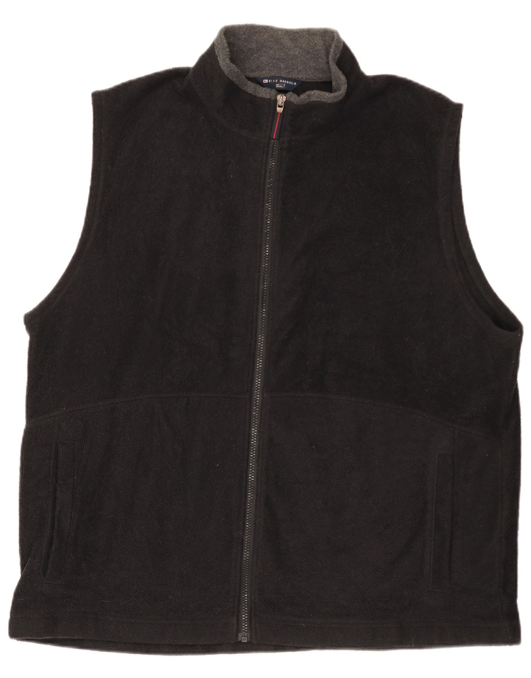Marks & Spencer Mens Fleece Jacket UK 44 2XL Black Polyester