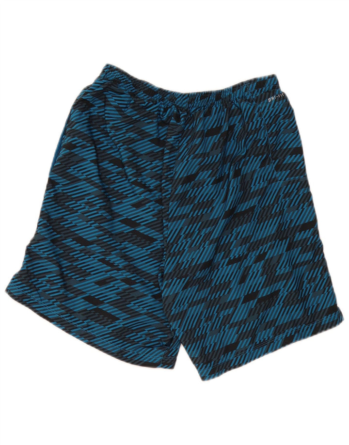 Nike Mens Dri Fit Sport Shorts Medium Blue Geometric Polyester