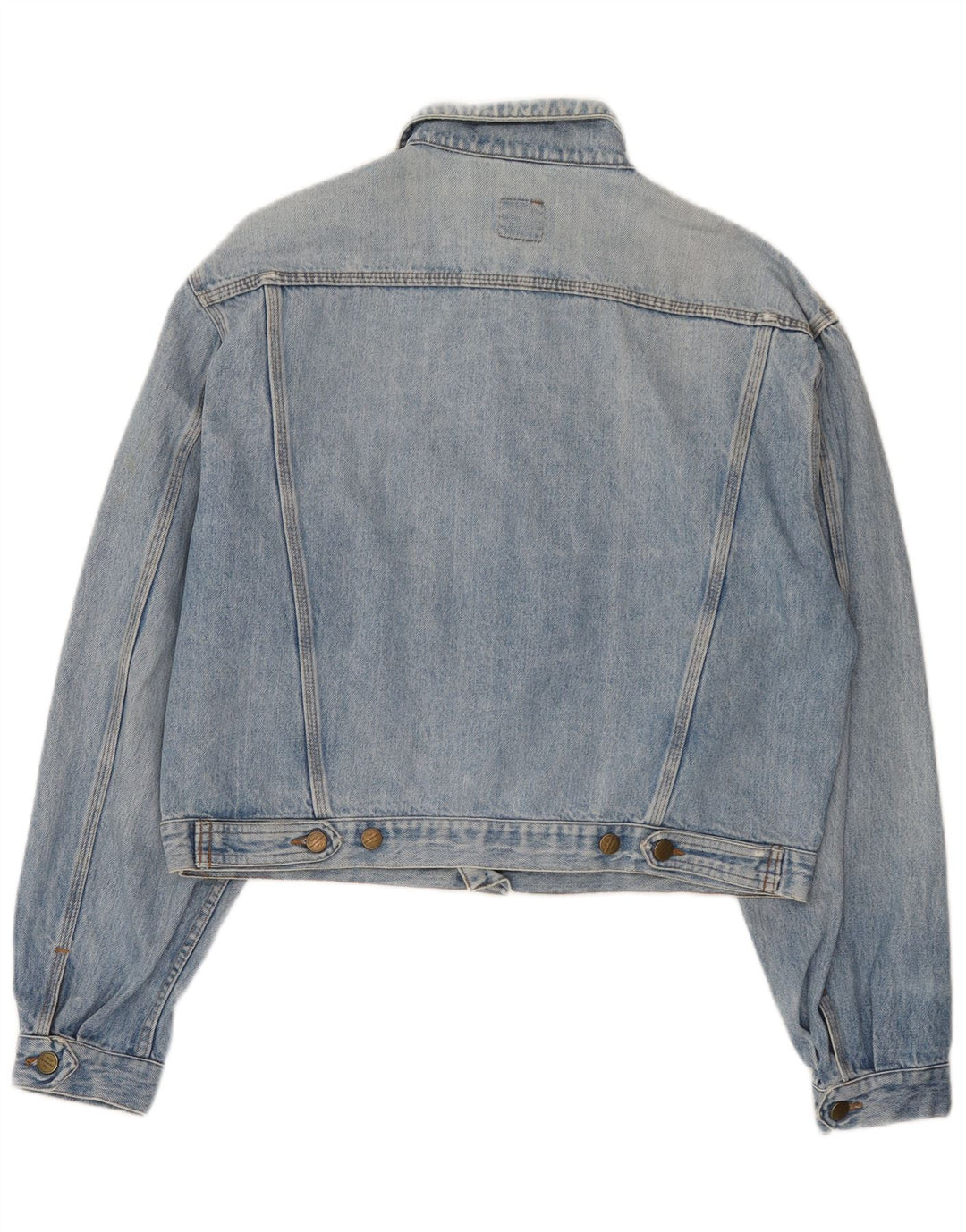 Stefanel Womens Denim Jacket UK 18 XL Blue Cotton