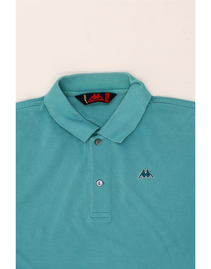 KAPPA Mens Polo Shirt Large Blue Cotton Vintage Kappa and Second-Hand Kappa from Messina Hembry 