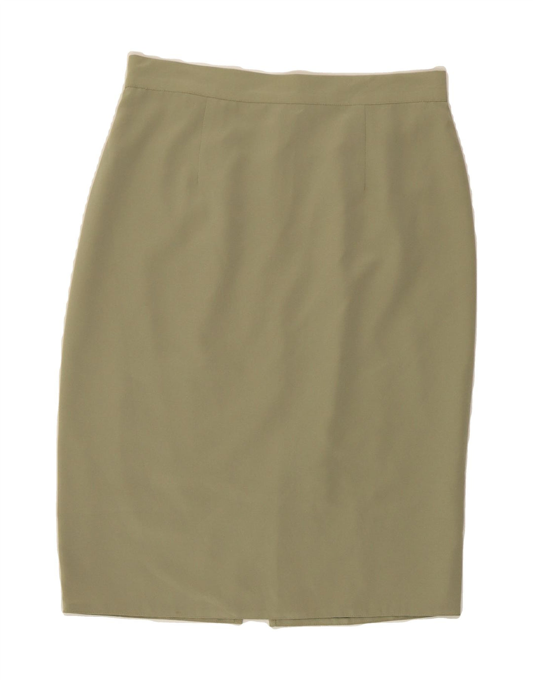 VINTAGE Womens Pencil Skirt IT 46 Large W30  Khaki Polyester Vintage Vintage and Second-Hand Vintage from Messina Hembry 