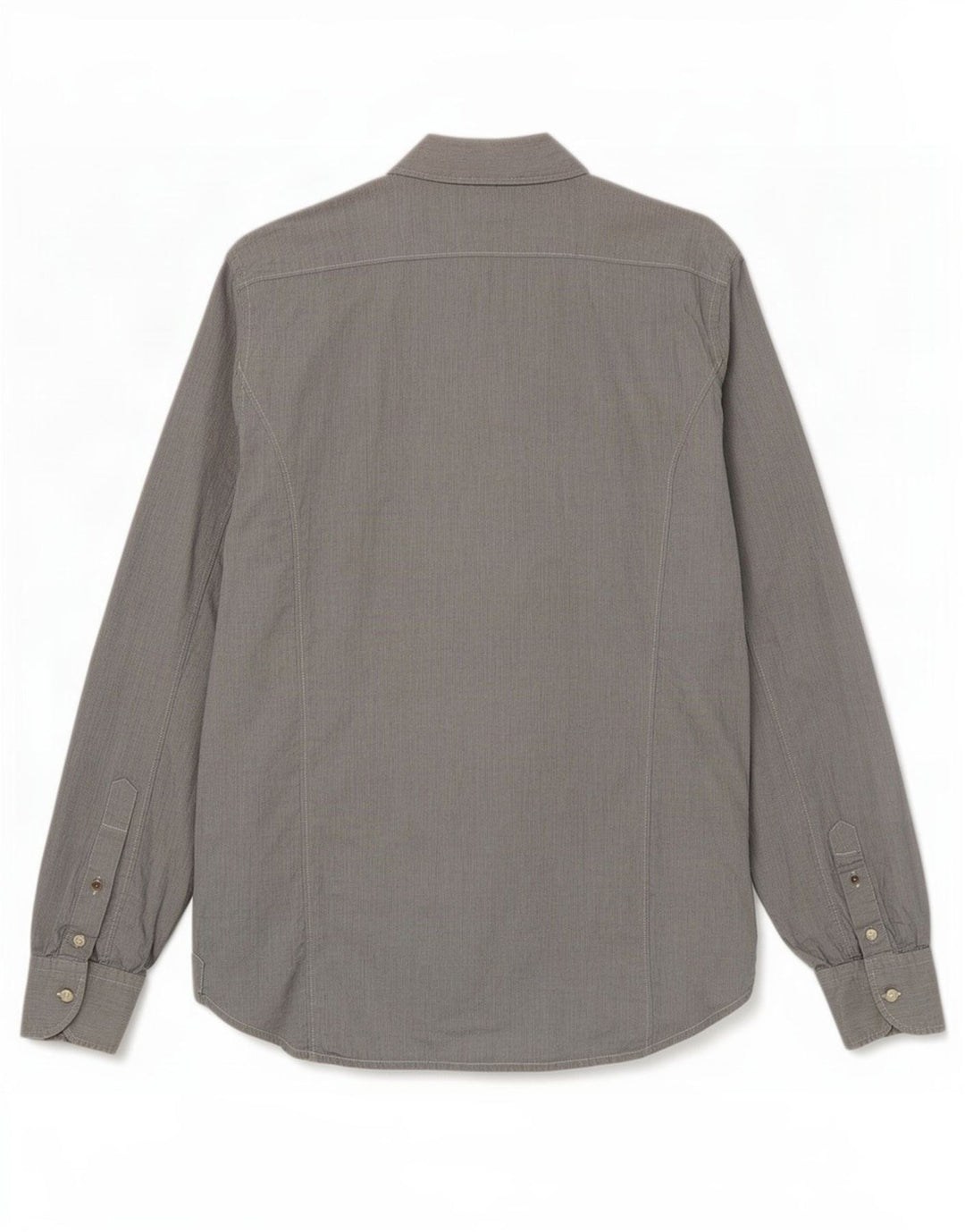 Replay Mens Shirt Medium Grey Pinstripe Cotton