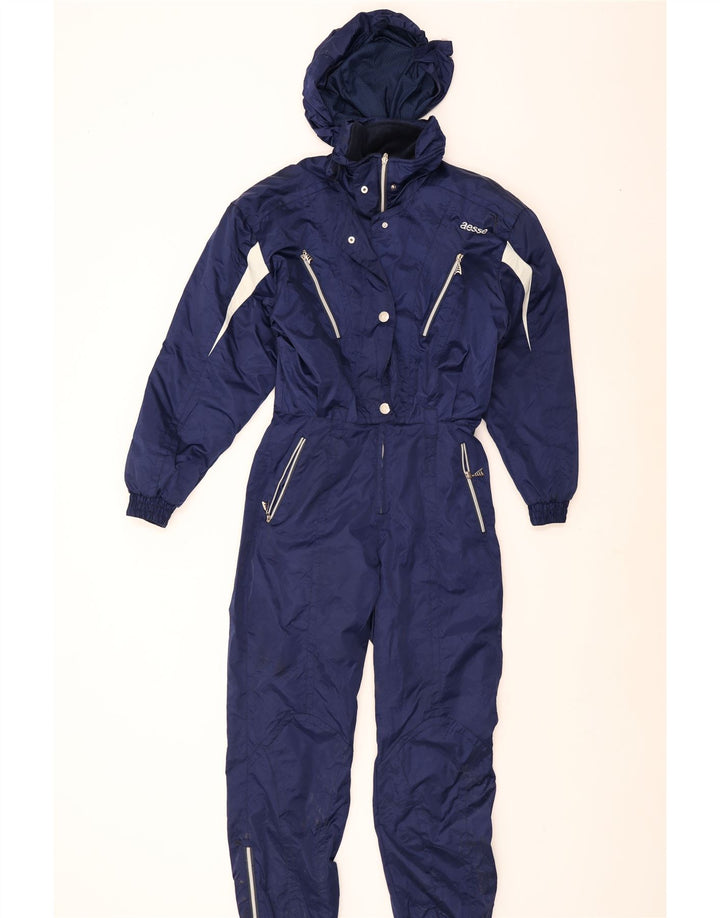 Aesse Womens Full Tracksuit EU 46 XL Navy Blue Colourblock