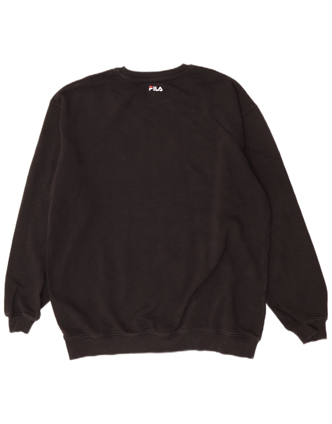Fila Mens Graphic Sweatshirt Jumper Large Black Cotton