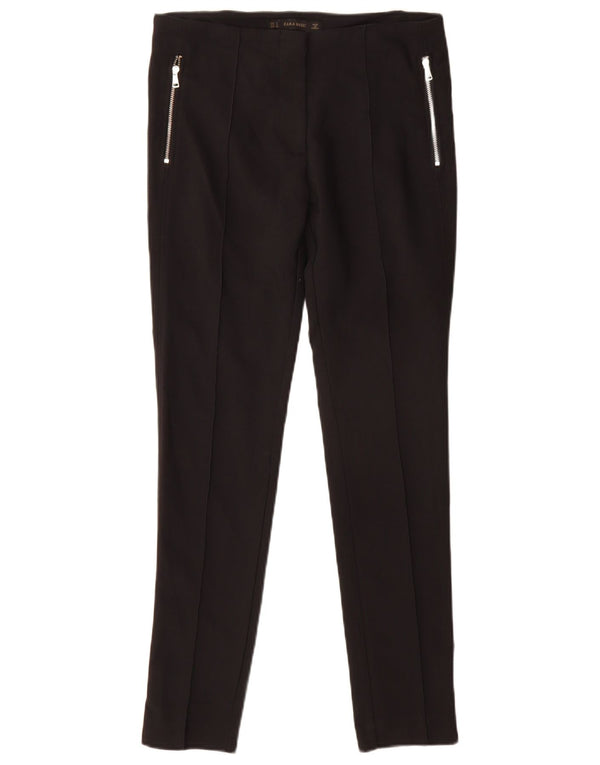 Zara Womens Skinny Chino Trousers Small W26 L29 Black