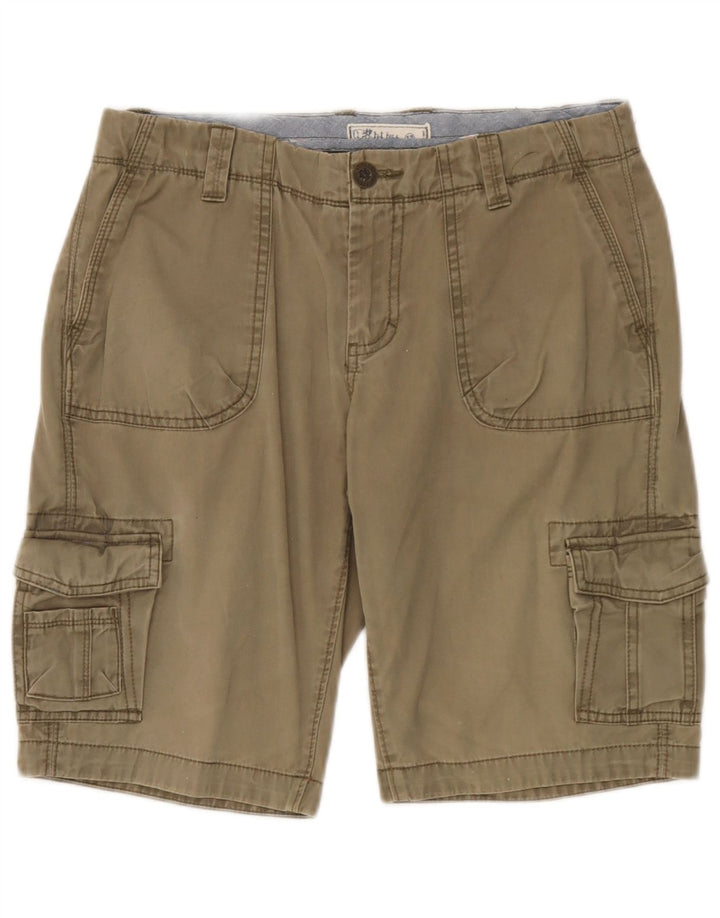 Fat Face Womens Cargo Shorts UK 12 Medium W32 Khaki Cotton