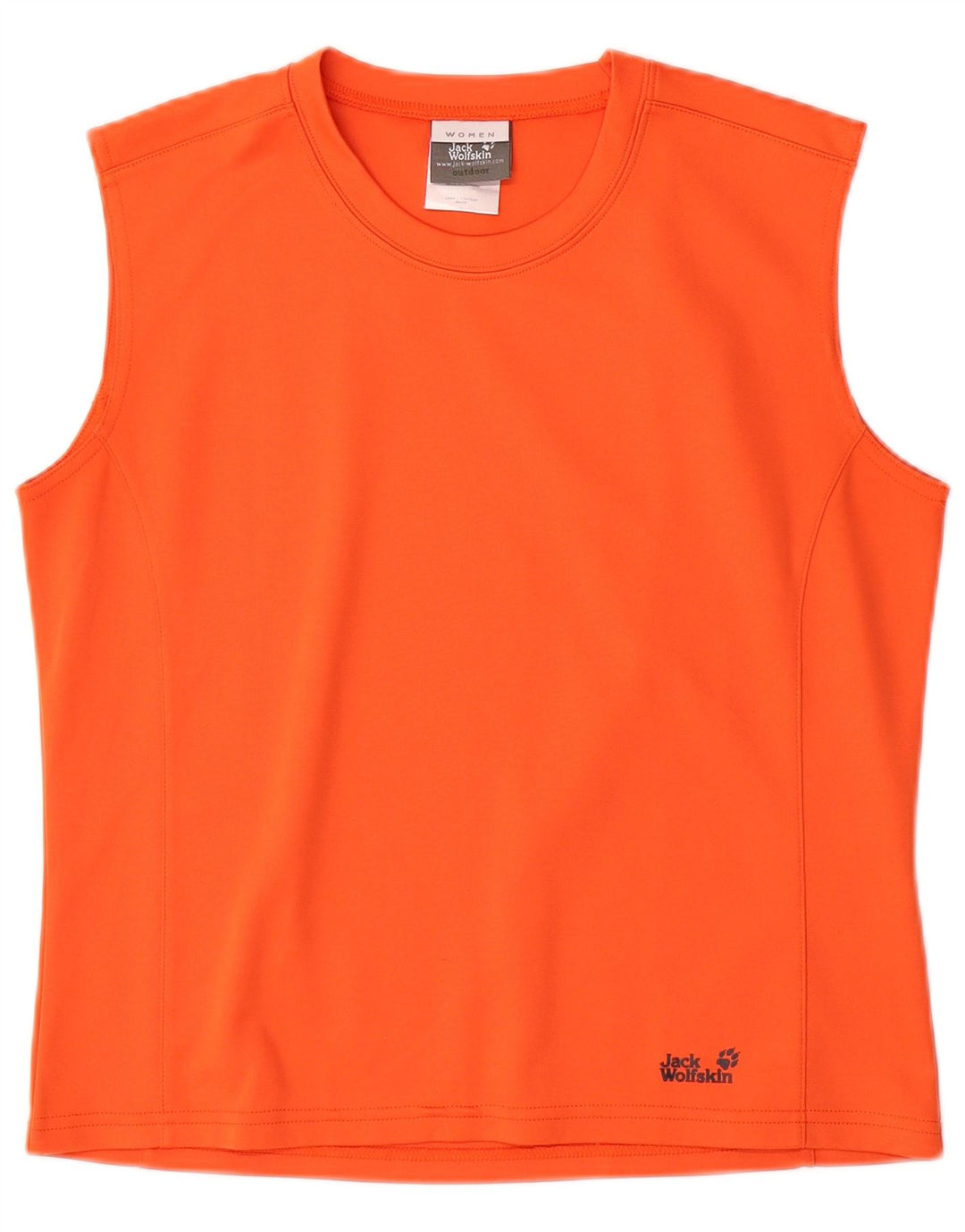 JACK WOLFSKIN Womens Vest Top UK 14/16 Large Orange Polyester