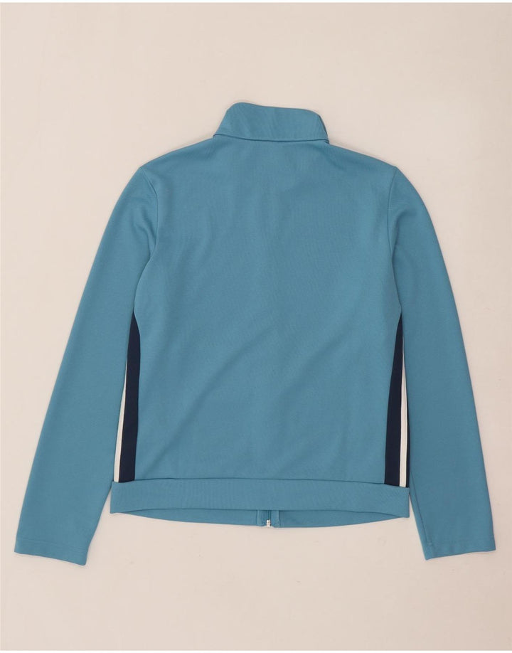 Adidas Womens Tracksuit Top Jacket UK 161/18 Large Blue Colourblock
