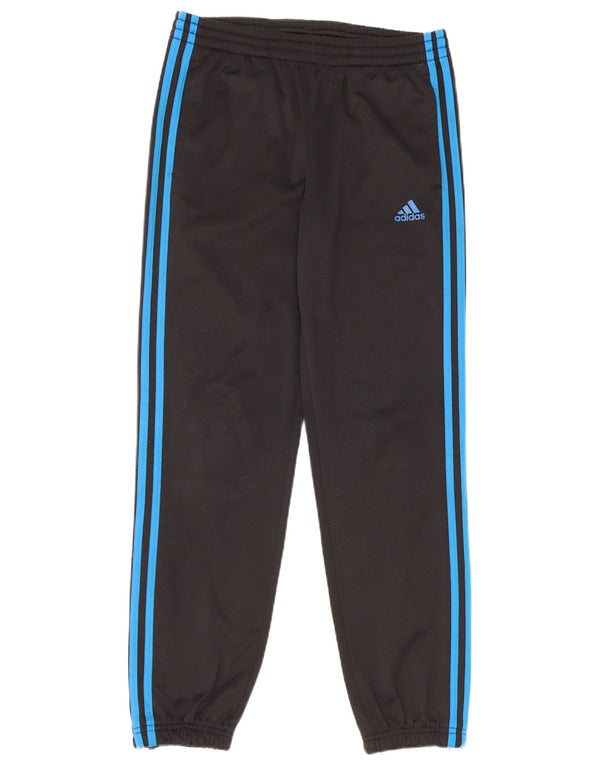 Adidas Boys Tracksuit Trousers Joggers 13-14 Years  Black Polyester