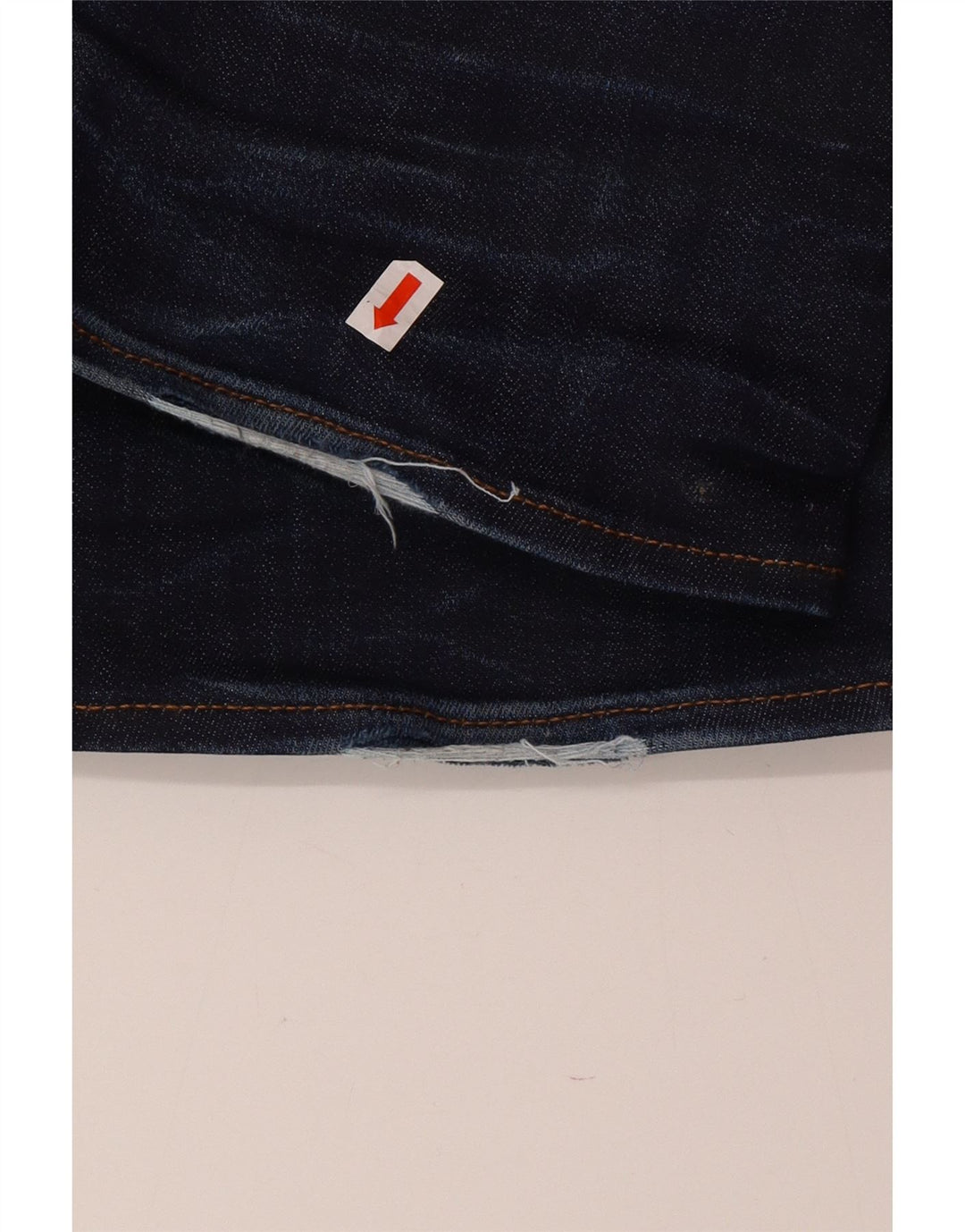 G-STAR Mens 3301 Distressed Regular Tapered Jeans W34 L32 Navy Blue Cotton