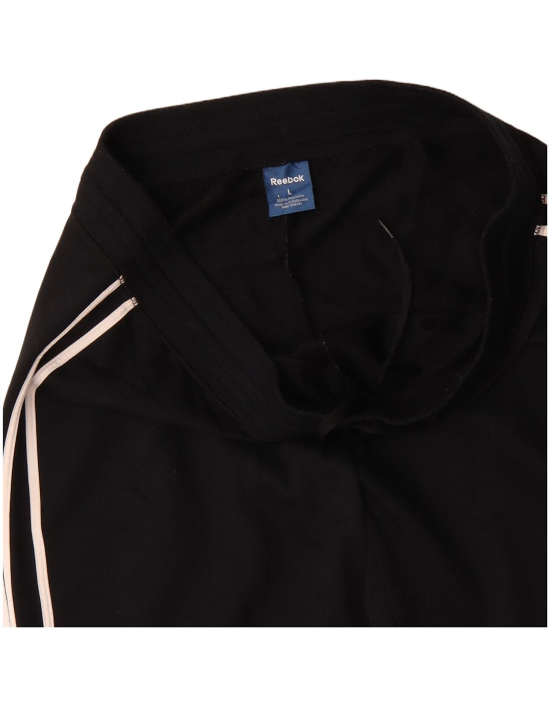 REEBOK Mens Tracksuit Trousers Large  Black Polyester