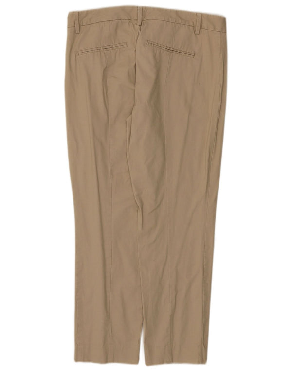 Gap Womens Slim Cropped Trousers UK 10 Small W30 L25 Beige Cotton