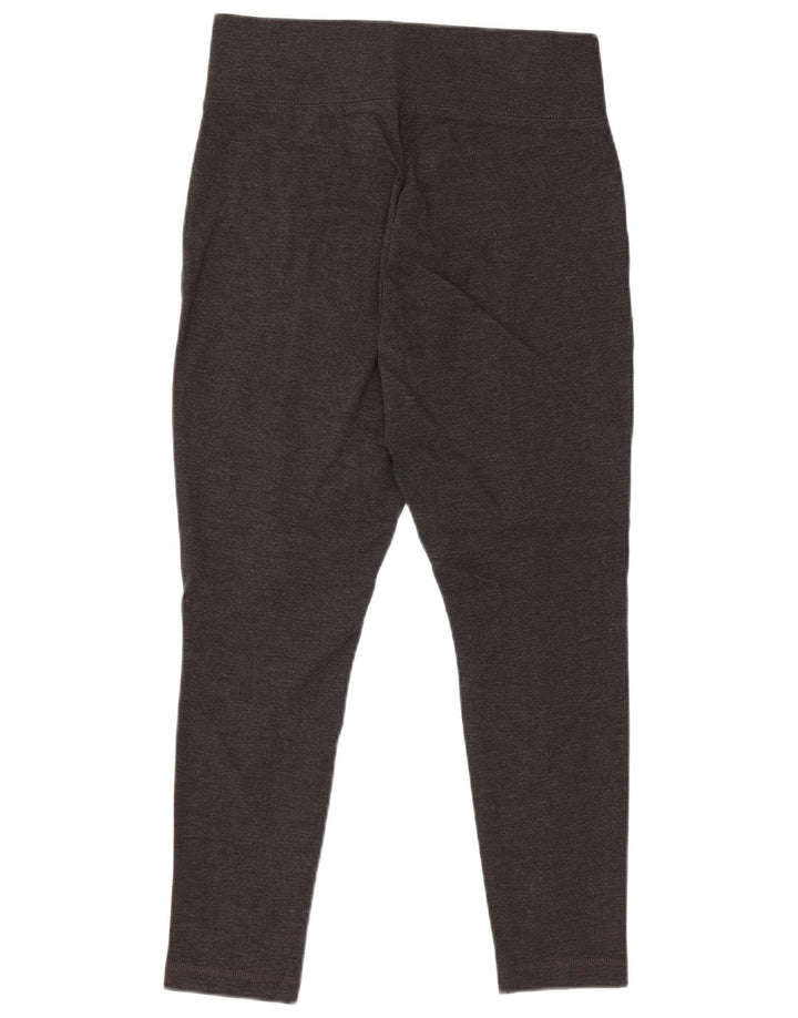 Marks & Spencer Womens Crop Leggings UK 12 Medium Grey Viscose