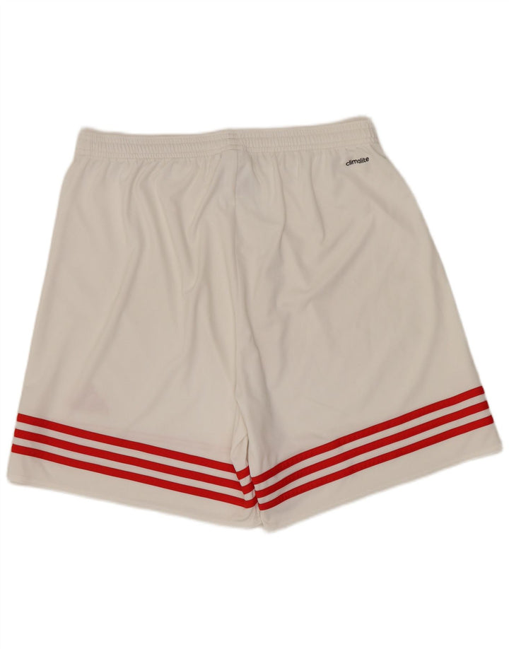 ADIDAS Mens Climalite Sport Shorts Large  White Polyester