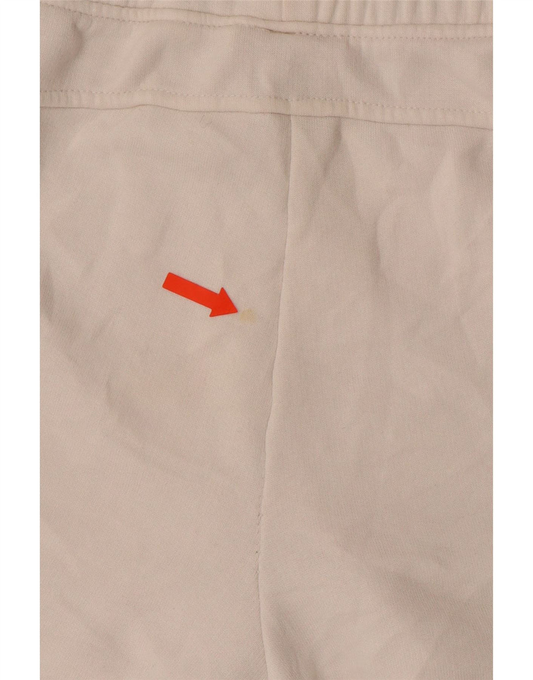 PUMA Womens Graphic Sport Shorts UK 8 Small  Off White Colourblock Cotton