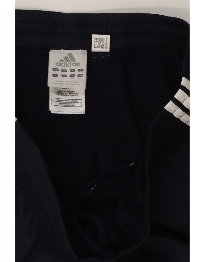 Adidas Mens Cargo Capri Tracksuit Trousers Large Navy Blue Polyester
