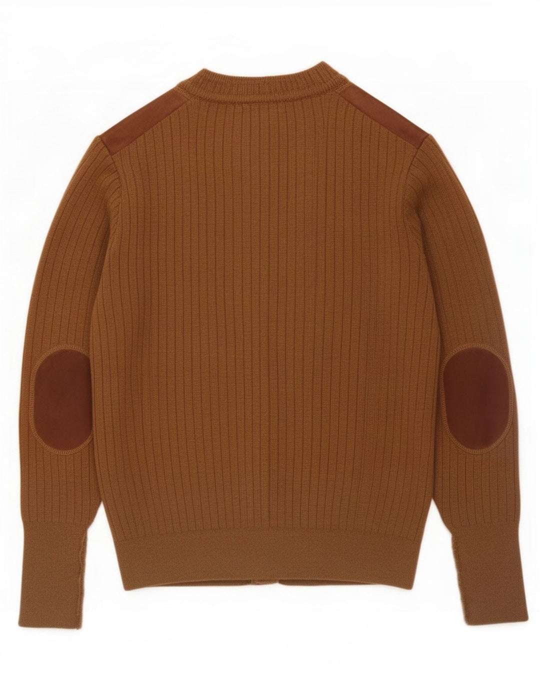 Pierre Sangan Mens Cardigan Sweater Medium Brown Wool