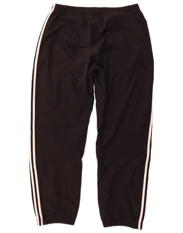 Adidas Mens Tracksuit Trousers Joggers Large Black Polyester