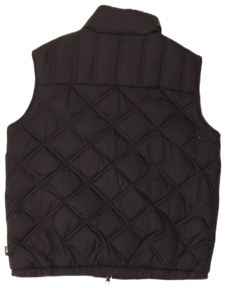 Fila Womens Padded Gilet UK 14 Medium Black Polyester