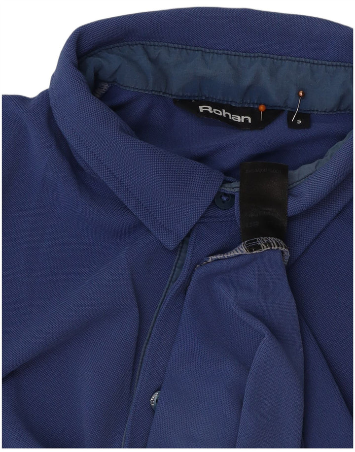 ROHAN Mens Polo Shirt Small Blue Polyester