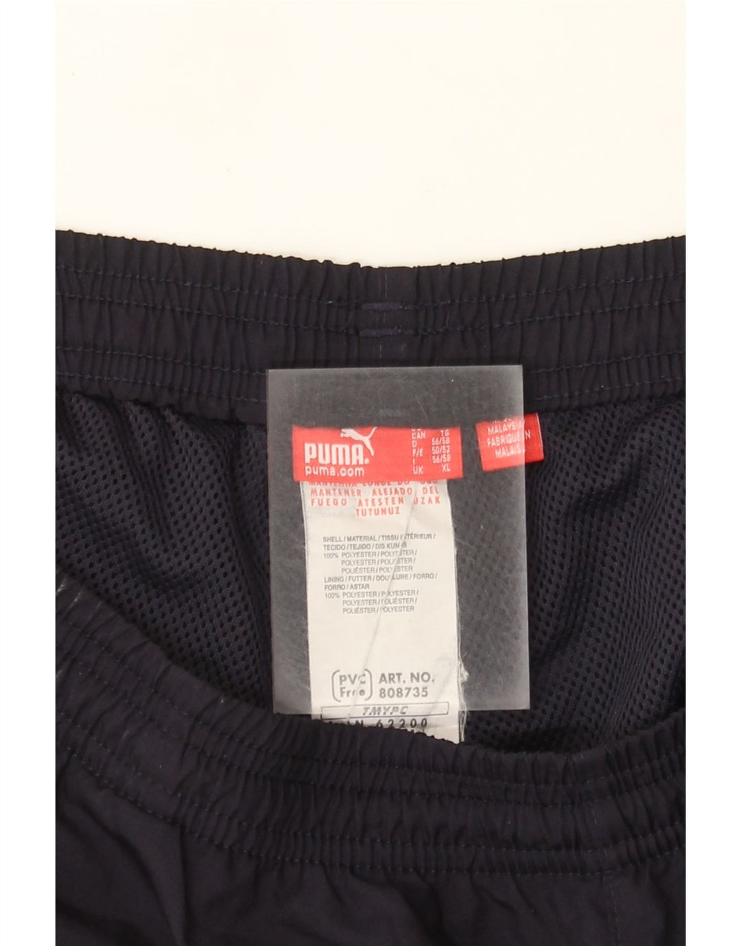 Puma Mens Capri Tracksuit Trousers XL  Navy Blue Polyester