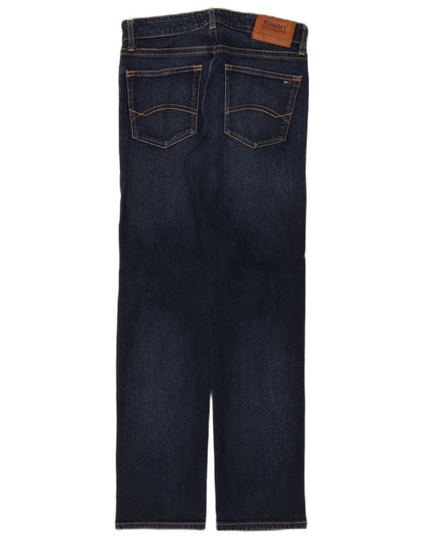 Tommy Hilfiger Mens Straight Jeans W30 L30 Navy Blue Cotton