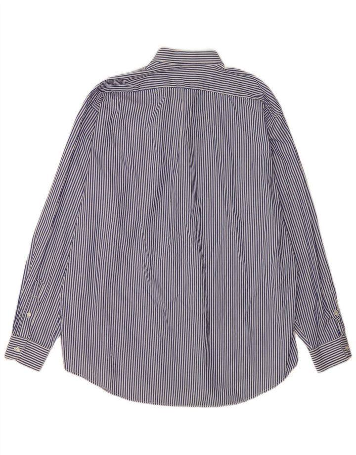 NANI BON Mens Shirt Size 42 Large Blue Pinstripe