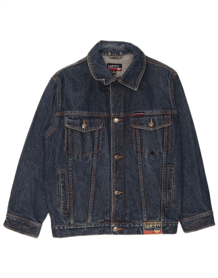 WPM Mens Denim Jacket UK 42 XL Blue Cotton