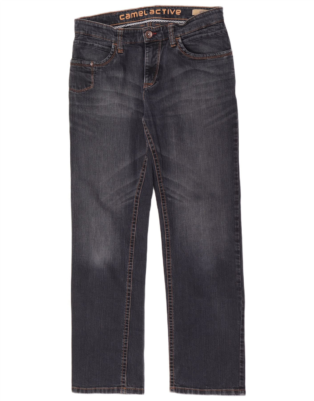 Camel Active Mens Straight Jeans W34 L32 Blue Cotton