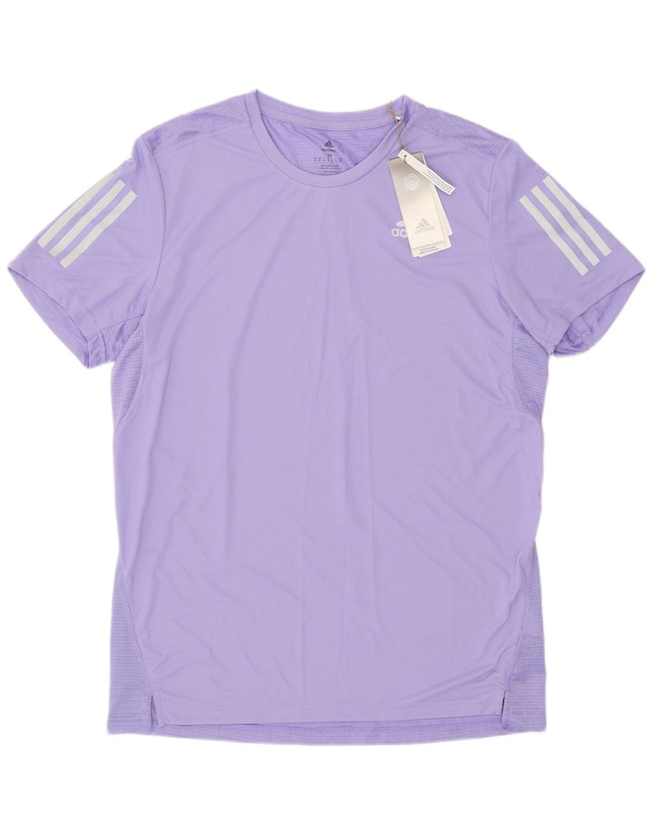Adidas Mens Aeroready T-Shirt Top Medium Purple Polyester