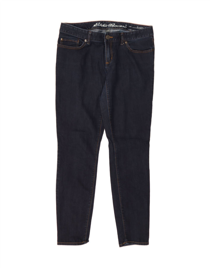 EDDIE BAUER Womens Slightly Curvy Slim Jeans US 6 Medium W30 L29 Navy Blue Vintage Eddie Bauer and Second-Hand Eddie Bauer from Messina Hembry 