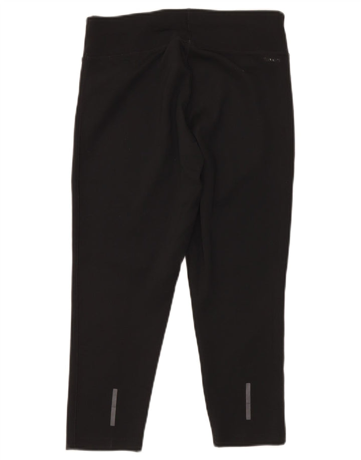 ADIDAS Womens Climalite Capri Leggings UK 10 Small  Black Polyester