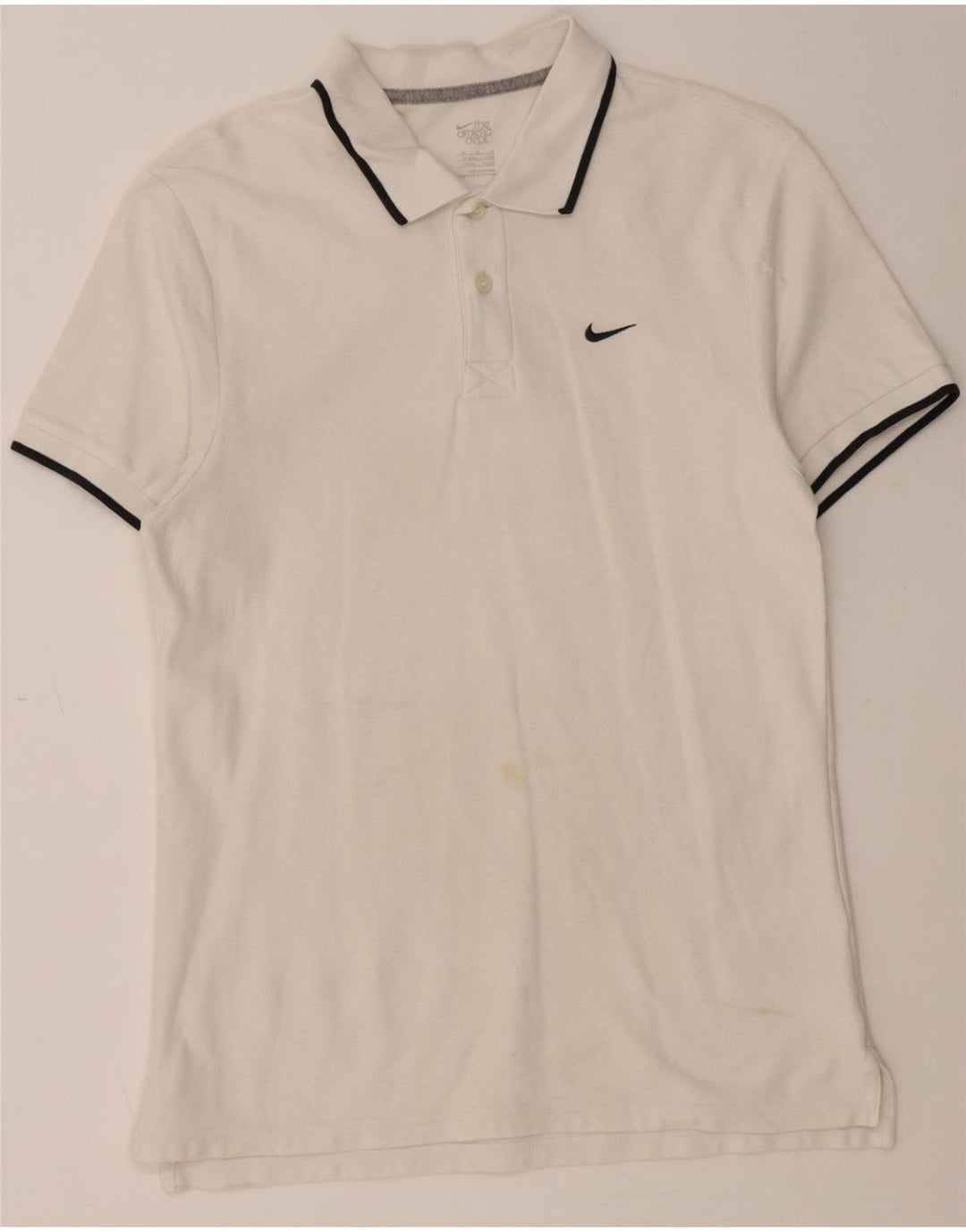NIKE Mens Polo Shirt UK 38/40 Medium White Cotton Vintage Nike and Second-Hand Nike from Messina Hembry 