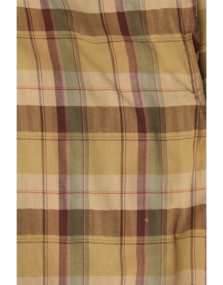 Camel Active Mens Flannel Shirt Large Beige Check