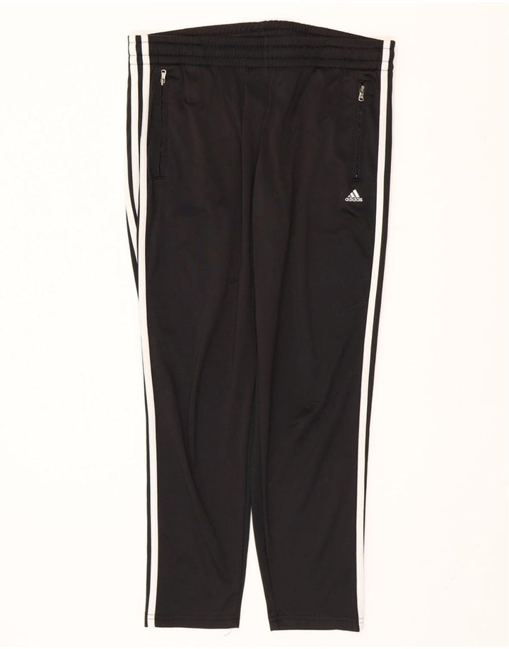 ADIDAS Womens Climalite Tracksuit Trousers UK 12 Medium  Black Polyester