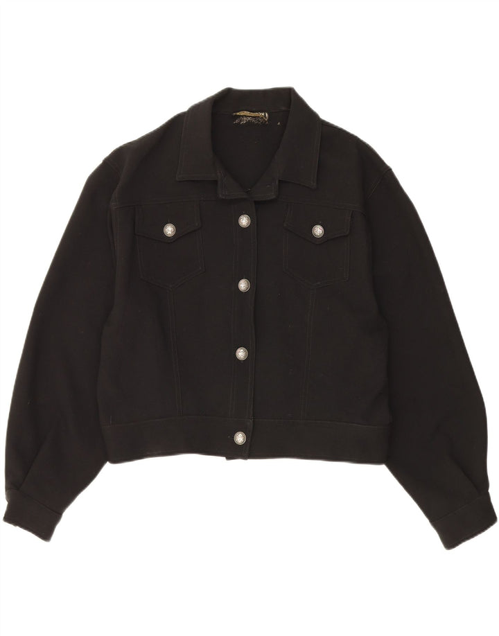 COLLECTION Womens Bomber Jacket IT 46 Large Black Polyester Vintage Collection and Second-Hand Collection from Messina Hembry 
