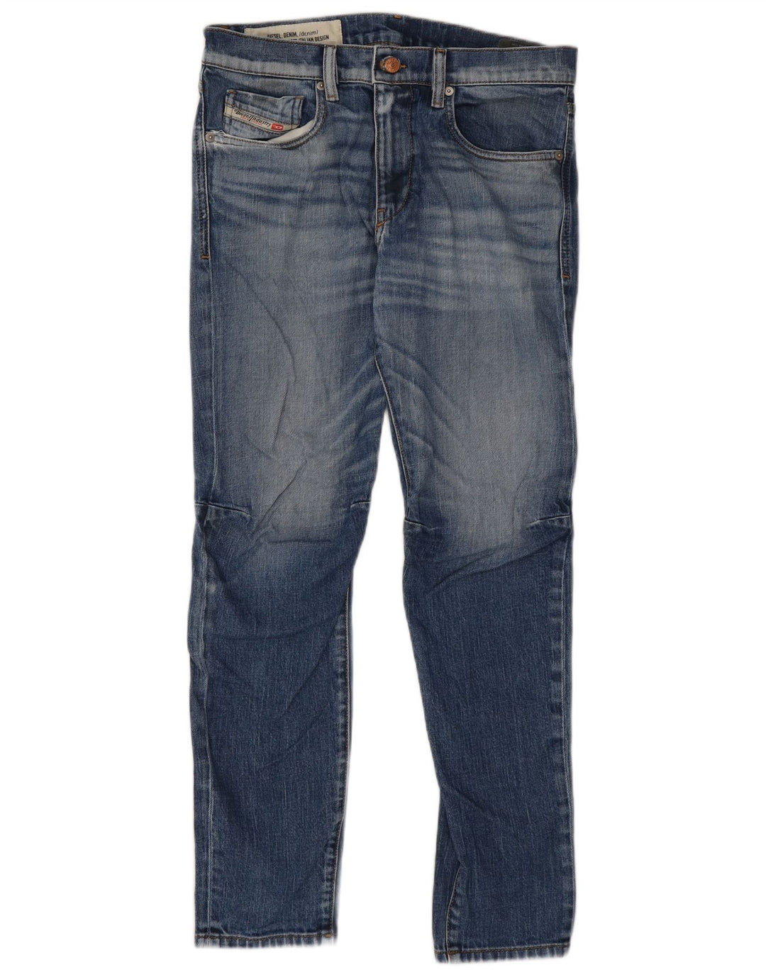 Diesel Mens D-Strukt Slim Jeans W32 L30 Blue Cotton