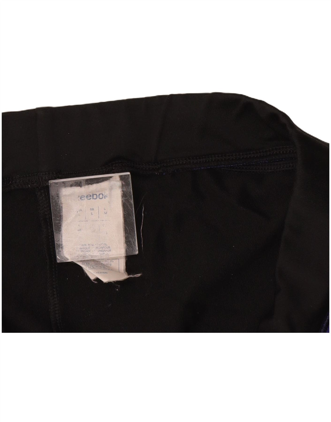 REEBOK Womens Tracksuit Trousers UK 14 Large Black Polyester