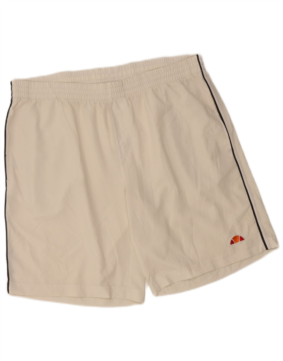ELLESSE Mens Sport Shorts Medium  Off White Polyester