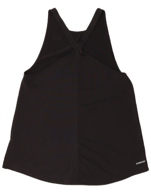 ADIDAS Womens Aeroready Vest Top UK 12/14 Medium Black