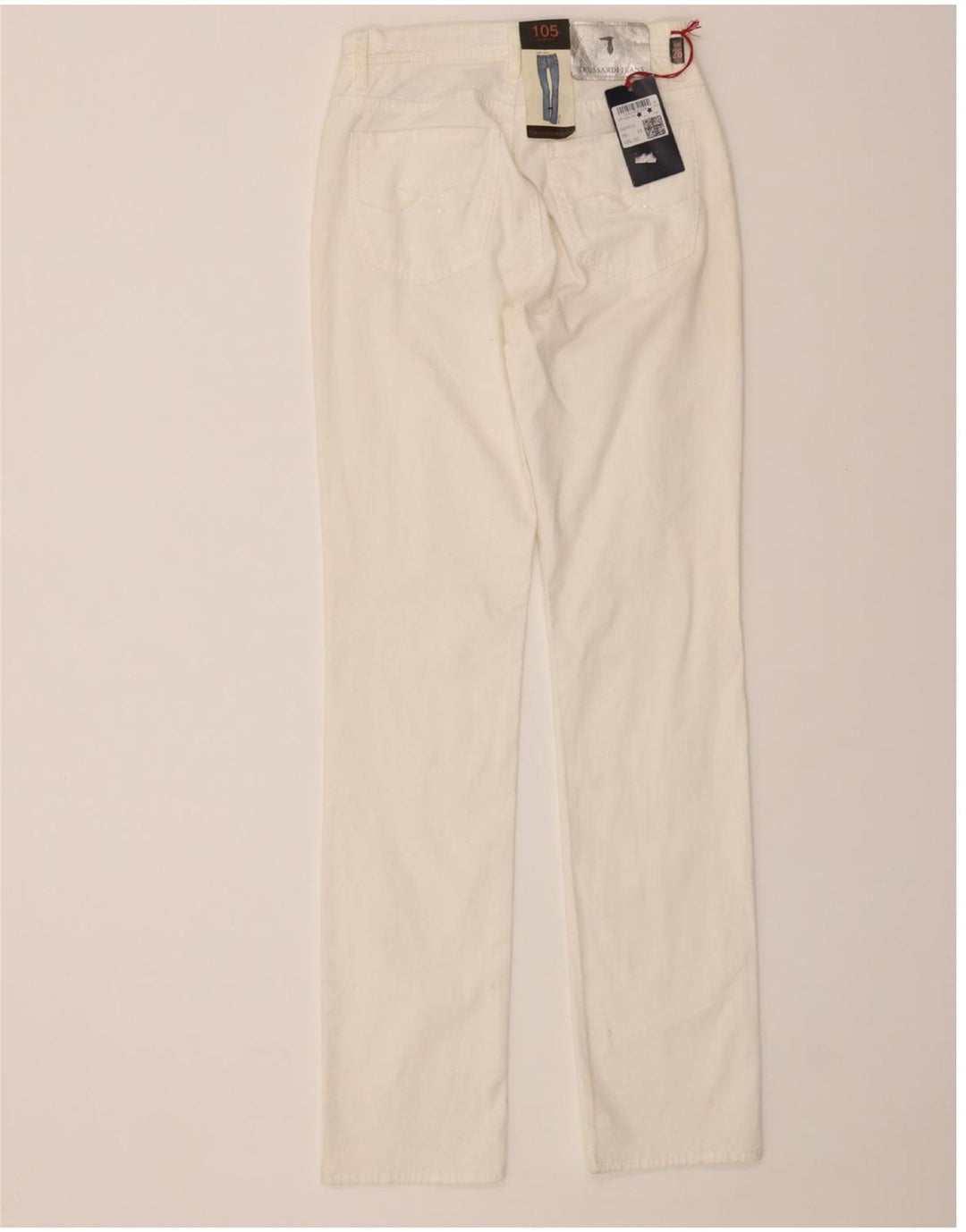 TRUSSARDI Womens Slim Jeans W26 L32 White Cotton Vintage Trussardi and Second-Hand Trussardi from Messina Hembry 