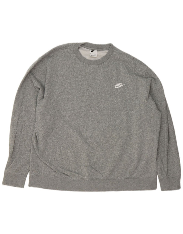 Nike Mens Sweatshirt Jumper XL Grey Cotton