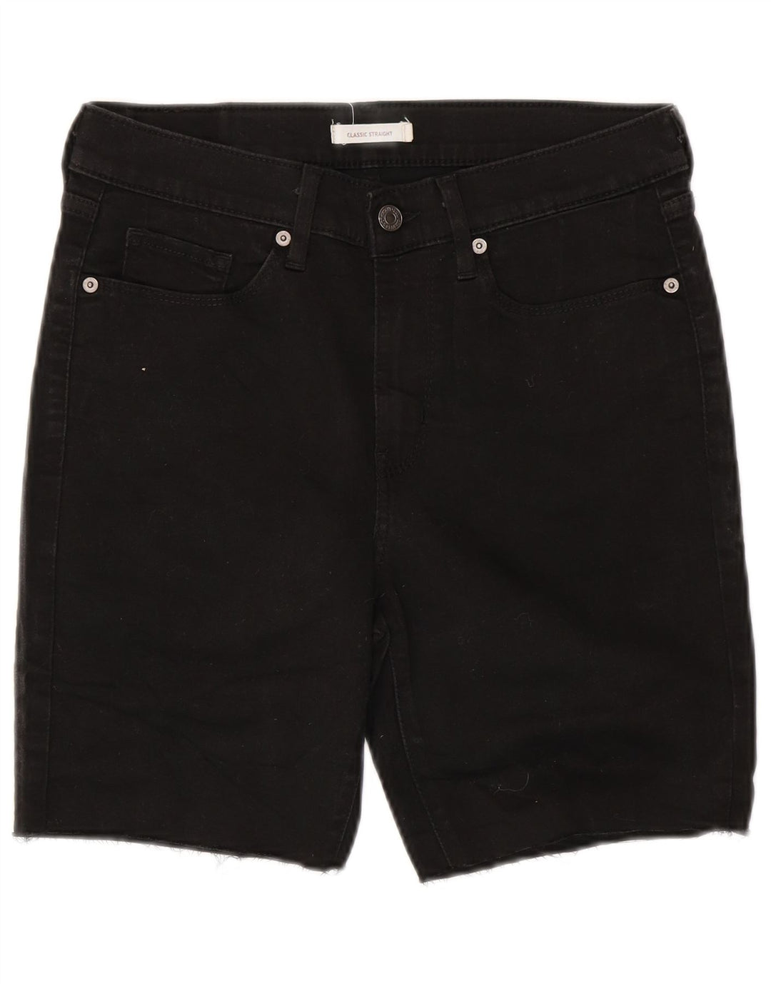 LEVI'S Womens Classics Denim Shorts W29 Medium  Black Cotton