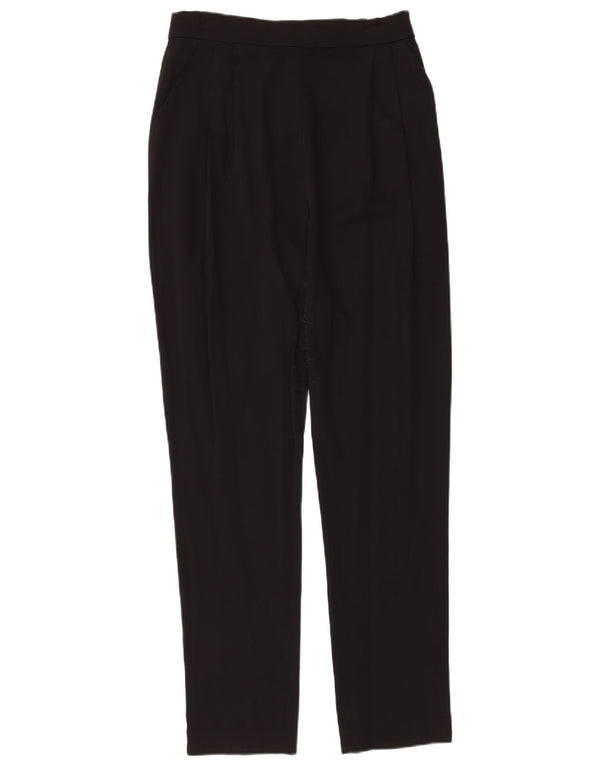 Reiss Womens Pegged Casual Trousers UK 8 Small W28 L29 Black Viscose