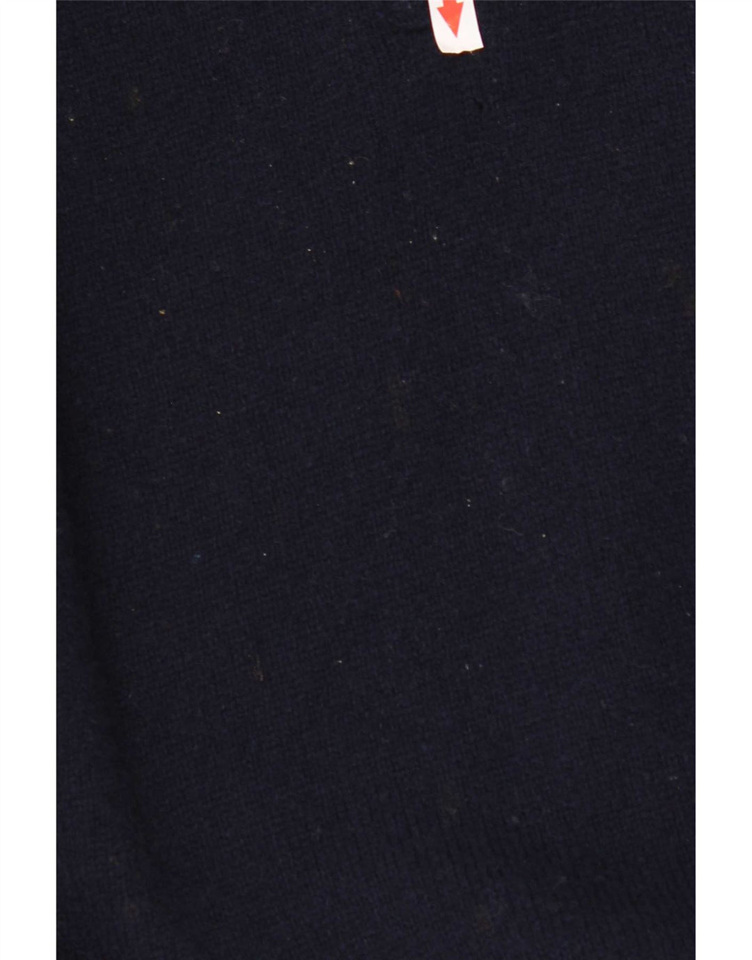 Musto Mens Zip Neck Jumper Sweater Large Navy Blue Lambswool