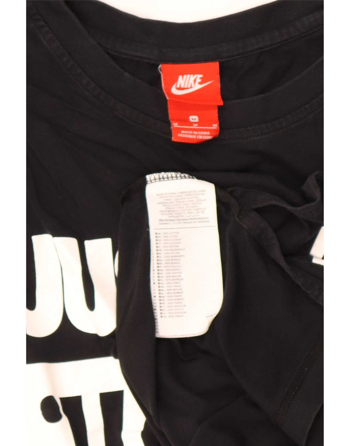 Nike Mens Graphic Vest Top Medium Black Colourblock Cotton