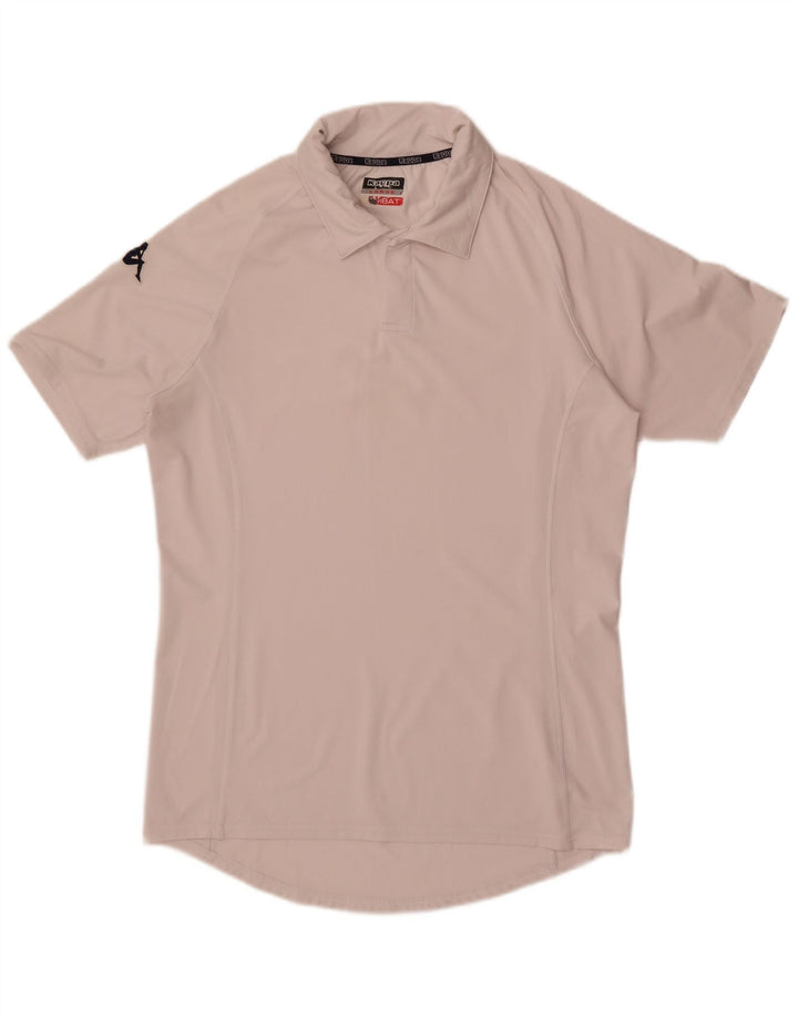 Kappa Mens Graphic Polo Shirt Large White