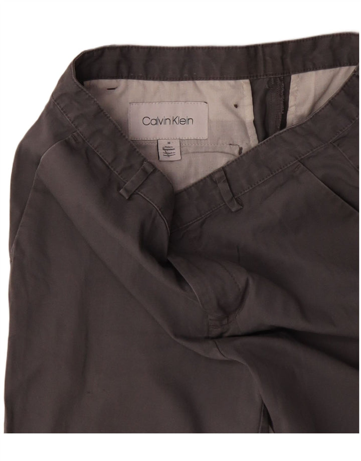 CALVIN KLEIN Mens Chino Shorts W30 Medium Grey Cotton
