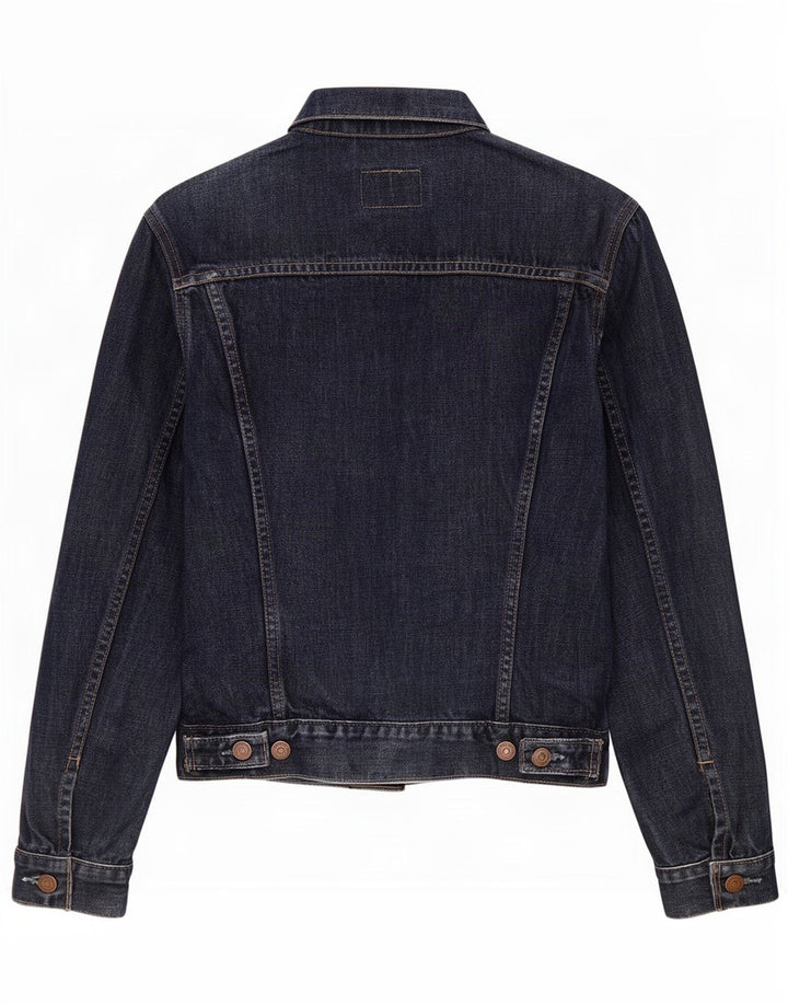 Levi's Womens Denim Jacket UK 12 Medium Navy Blue Cotton